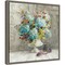 Rustic Florals by Danhui Nai 16-in. W x 16-in. H. Canvas Wall Art Print Framed in Grey